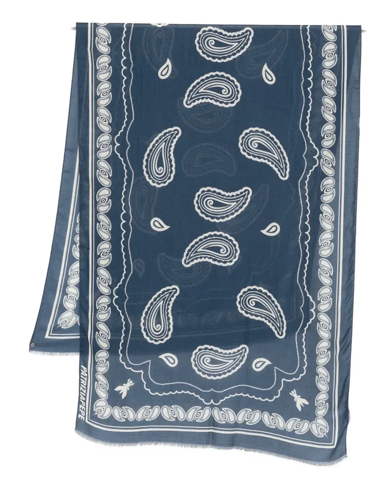Patrizia Pepe graphic-print scarf - Blau Blau