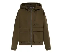 Hoodie mit Logo-Stickerei - Grün