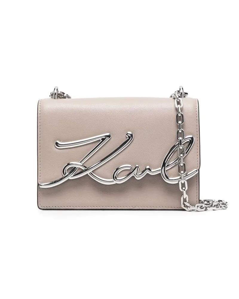 Karl Lagerfeld Kleine K/Signature Schultertasche - Grau Grau