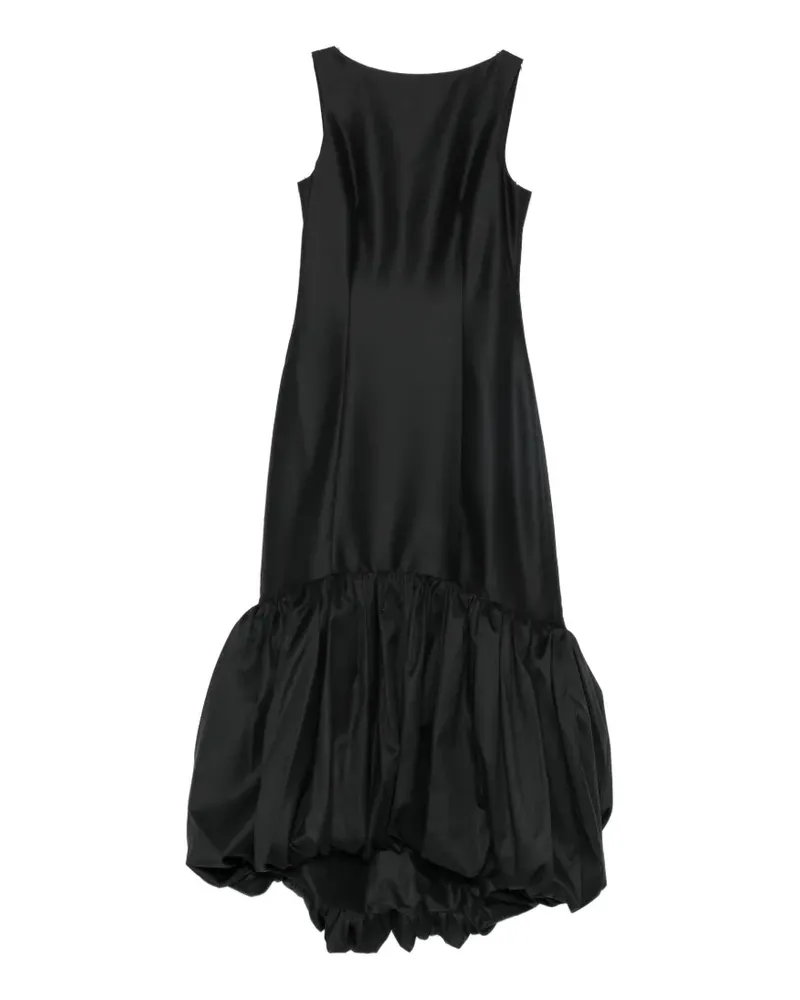 Róhe bubble-hem scoop-back midi dress - Schwarz Schwarz