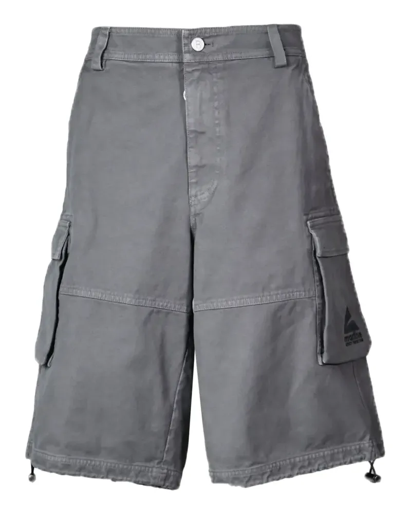 Martine Rose logo-print cargo shorts - Grau Grau