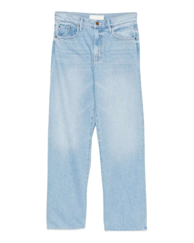 Mother Ausgeblichene Wide-Leg-Jeans - Blau Blau