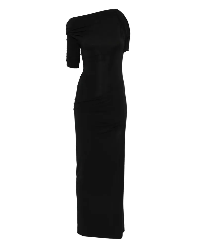 Jacquemus The Drapeado Maxikleid - Schwarz Schwarz