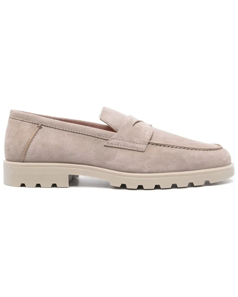 Santoni Loafer aus Wildleder - Grau Grau