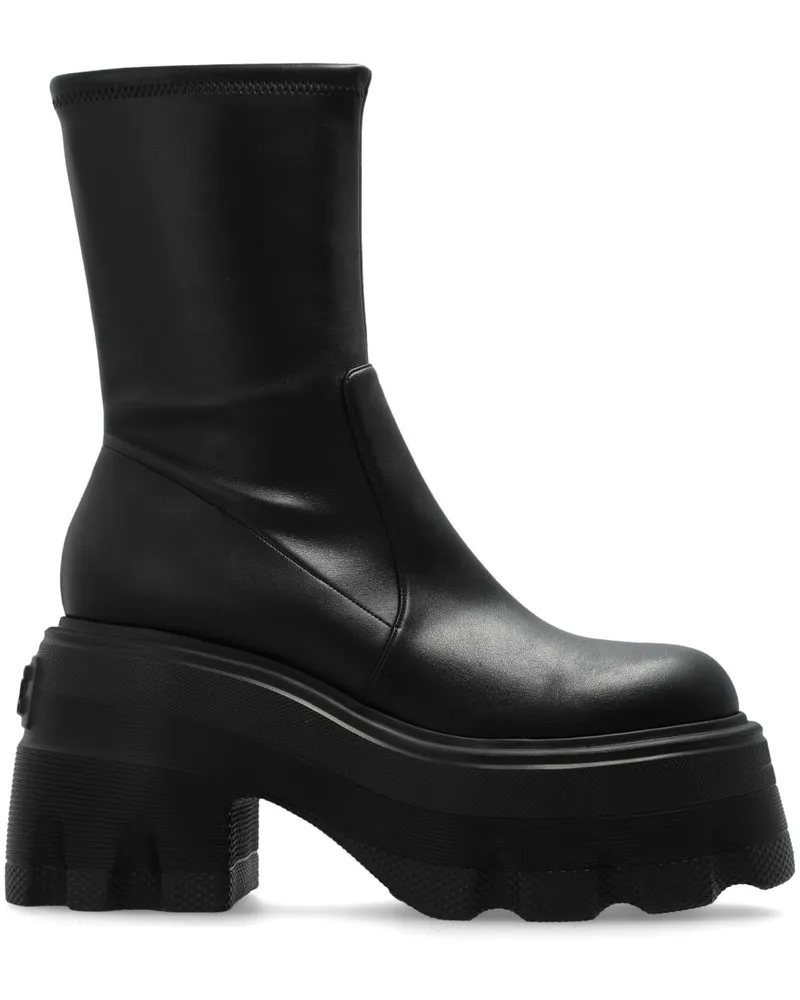 Casadei Stiefeletten mit Plateausohle - Schwarz Schwarz