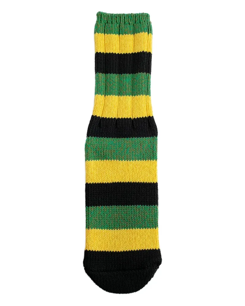 KAPITAL 56 Yarns Rasta Rainbowy Happy Heel Socken - Schwarz Schwarz