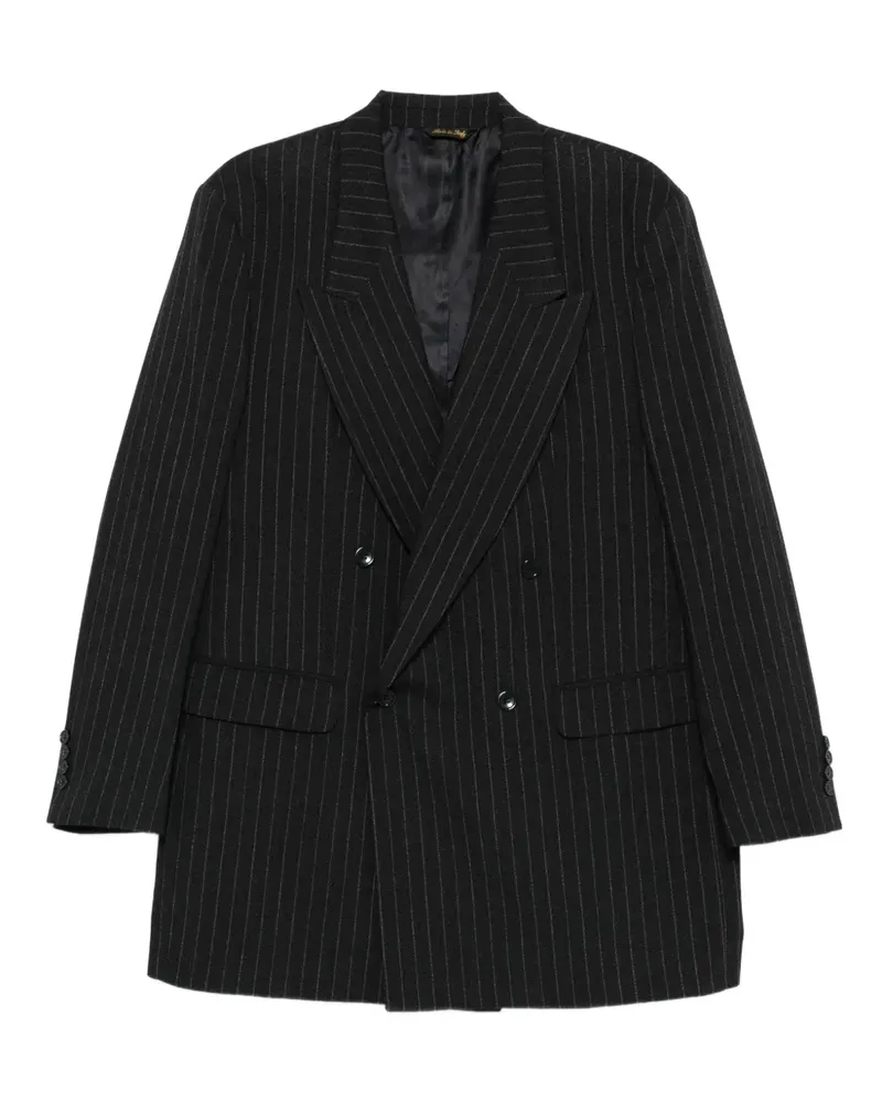 PAURA Nicos pinstripe double-breasted blazer - Grau Grau