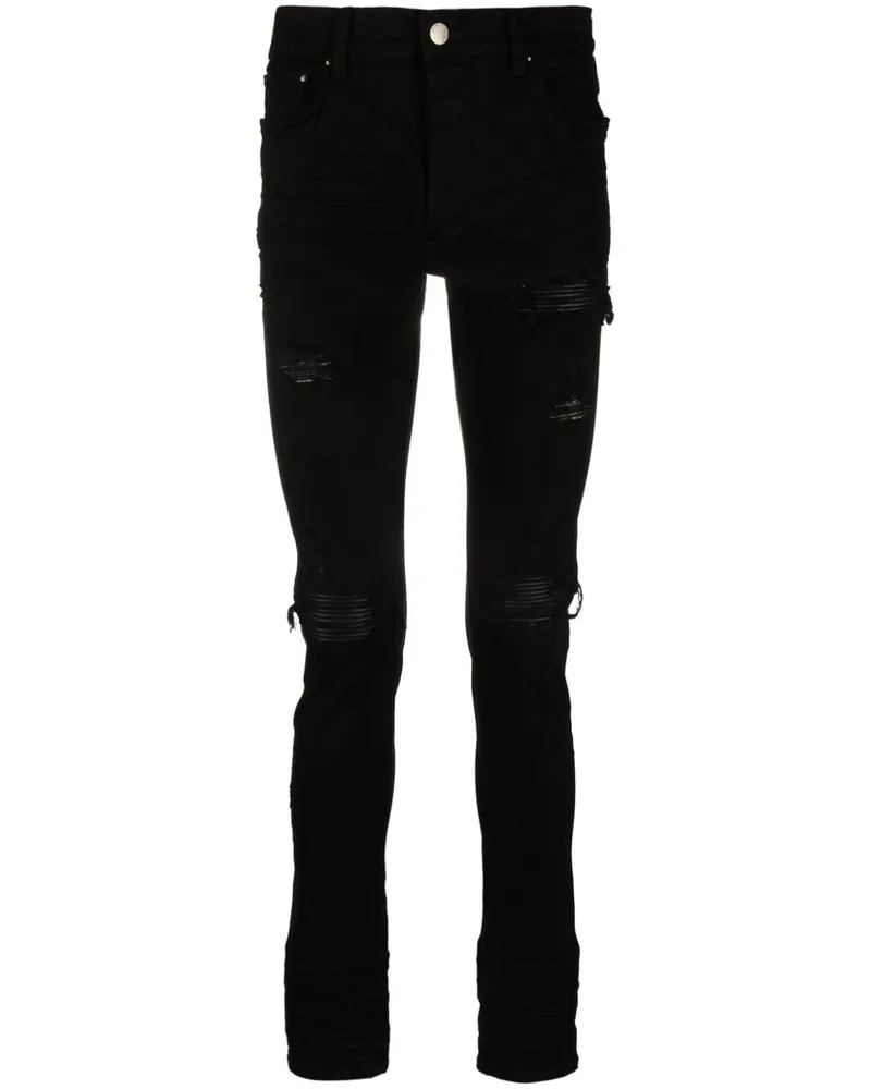 Amiri MX1 Skinny-Jeans im Distressed-Look - Schwarz Schwarz