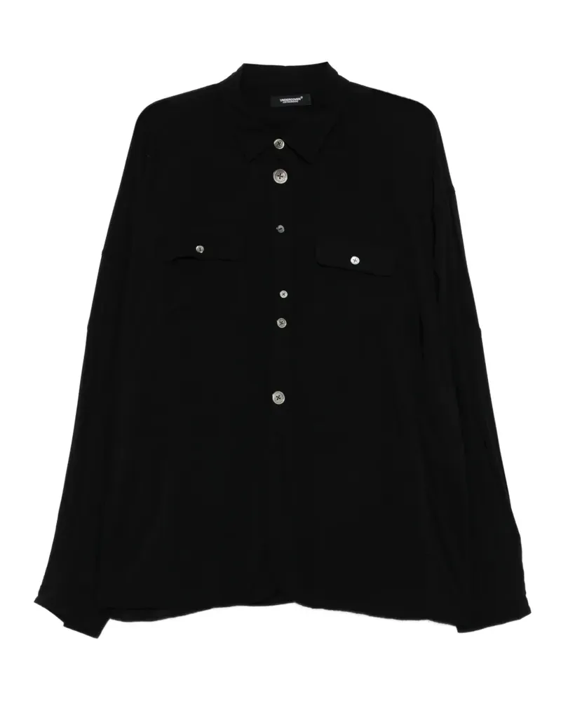 Undercover logo-patch shirt - Schwarz Schwarz