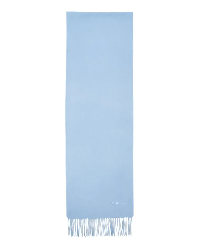 Mulberry Bestickter Schal - Blau Blau