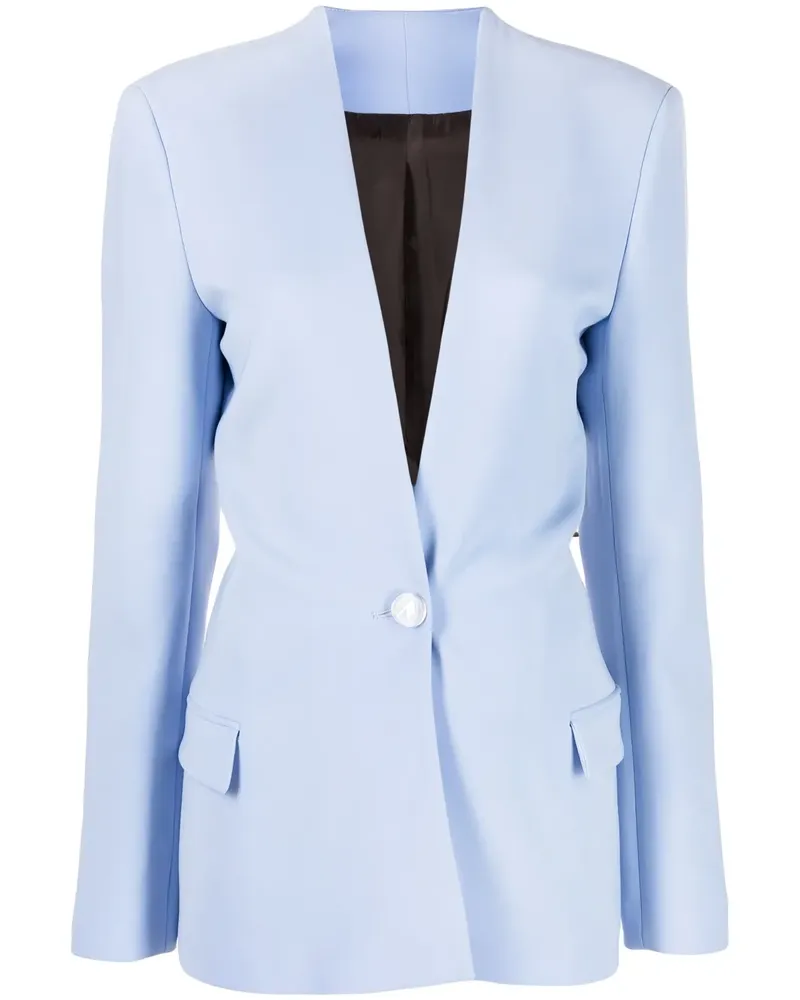 ATTICO Blazer ohne Kragen - Blau Blau