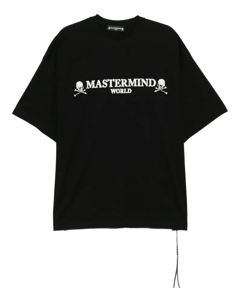 Mastermind World T-Shirt mit Logo-Stickerei - Schwarz Schwarz