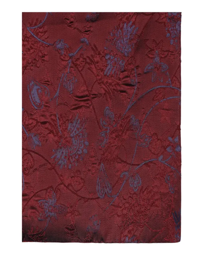 Giorgio Armani Schal mit Jacquard-Blumenmuster - Rot Rot
