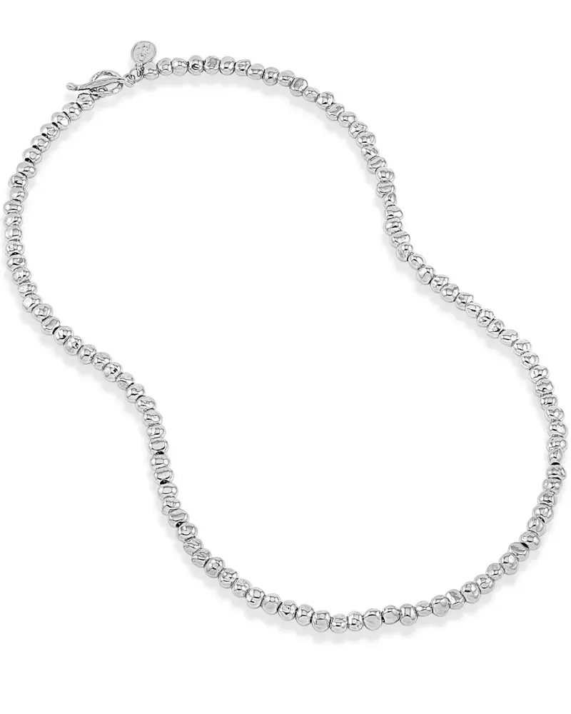 Dower & Hall Chunky Nugget Halskette - Silber Silber