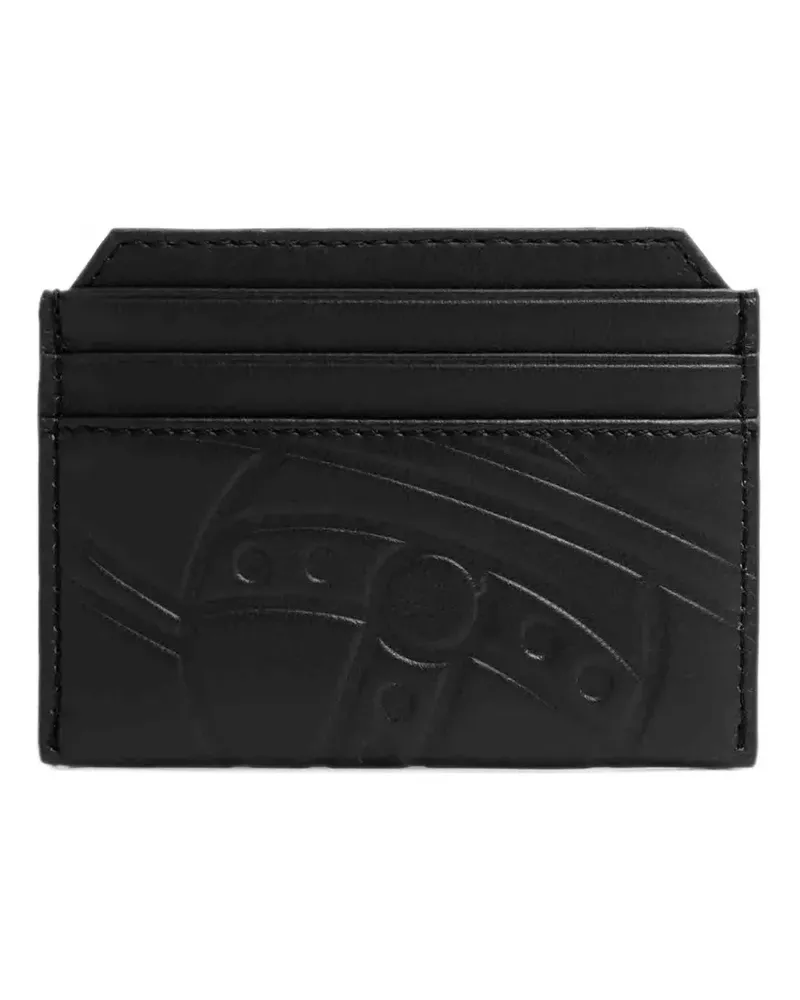 Vivienne Westwood Orb-debossed leather card holder - Schwarz Schwarz