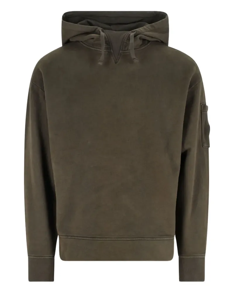 C.P. Company Lens-detail hooded hoodie - Grün Grün