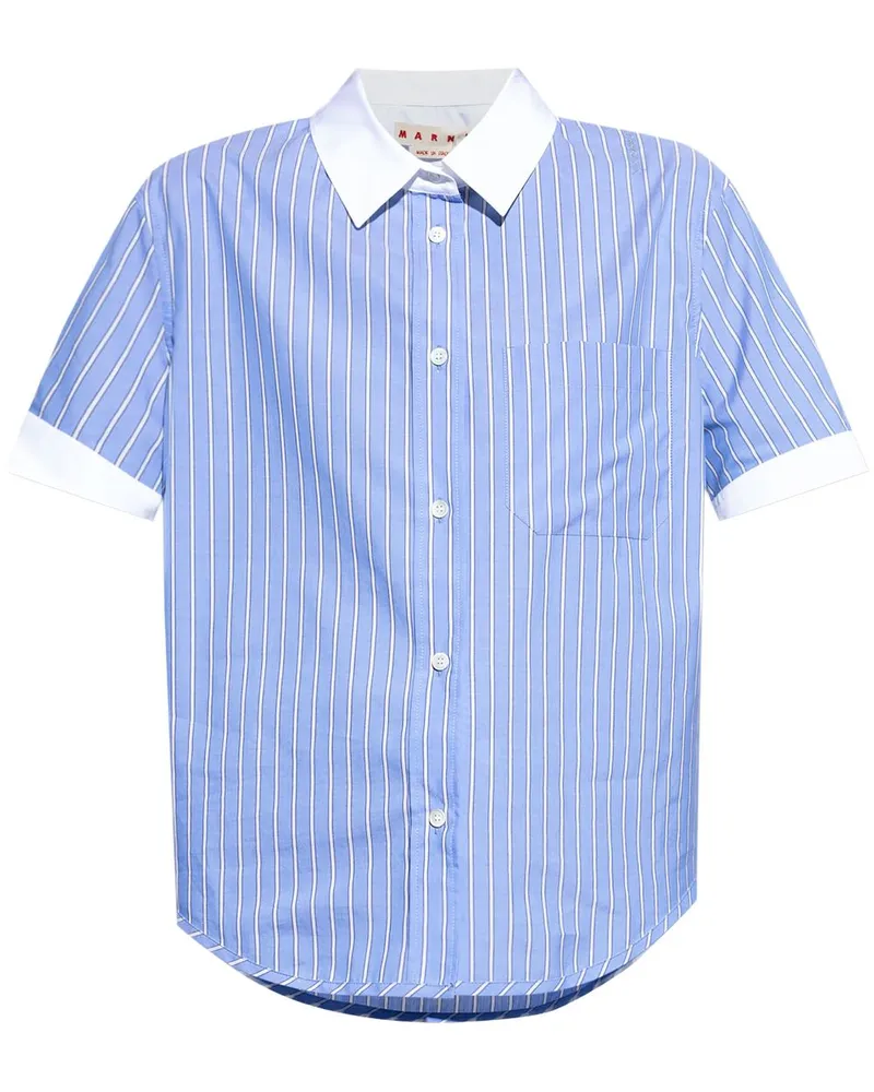 Marni Gestreiftes Hemd - Blau Blau