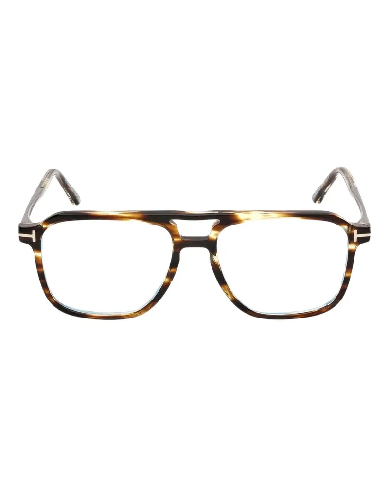 Tom Ford Pilotenbrille in Schildpattoptik - Braun Braun