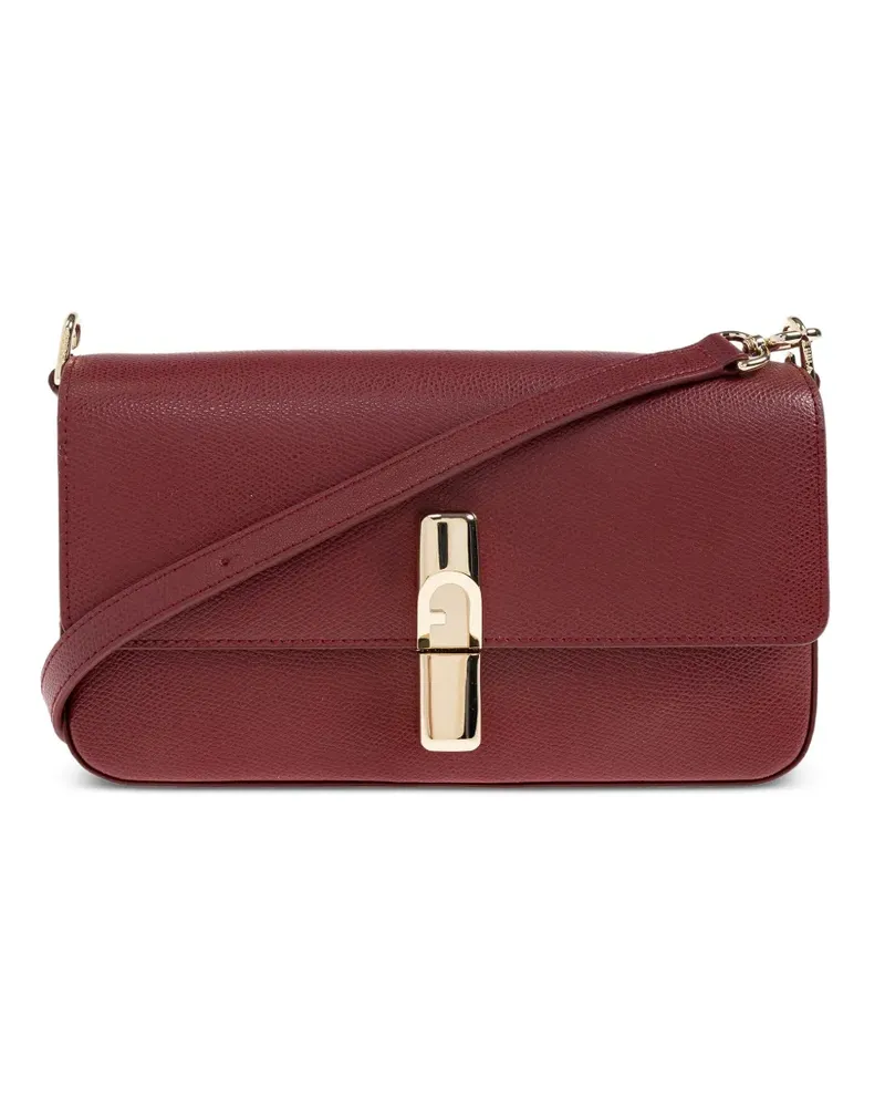 Furla leather flap-closure shoulder bag - Rot Rot