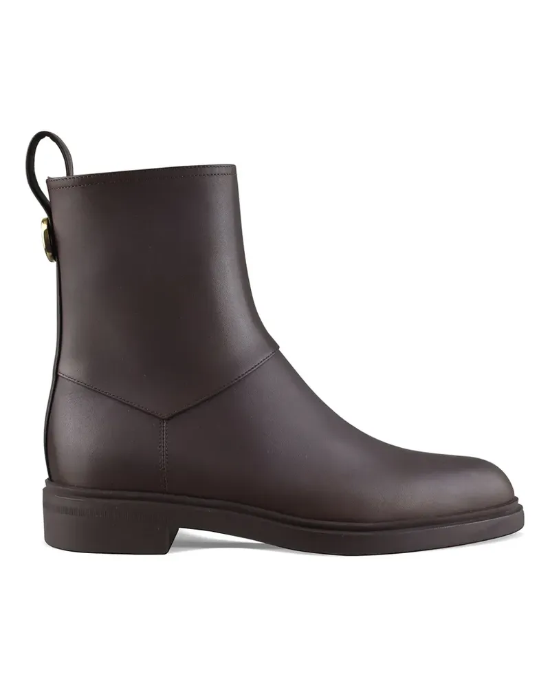 Loro Piana Kilda Stiefel mit Gravur - Braun Braun