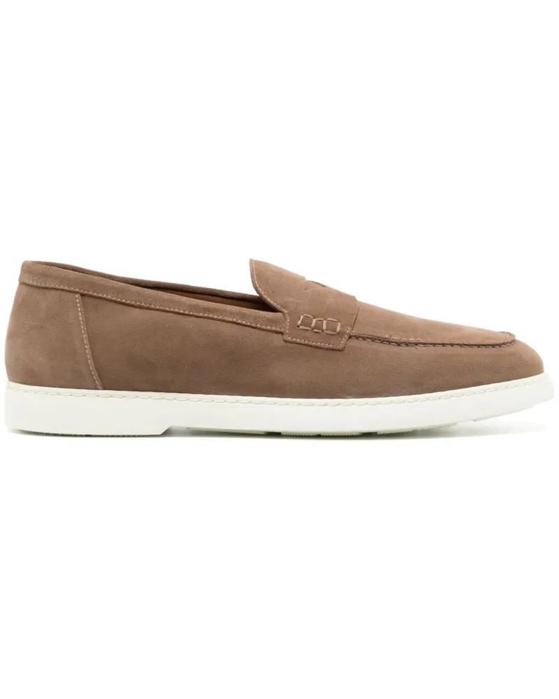 Doucal´s Penny-Loafer aus Wildleder Braun