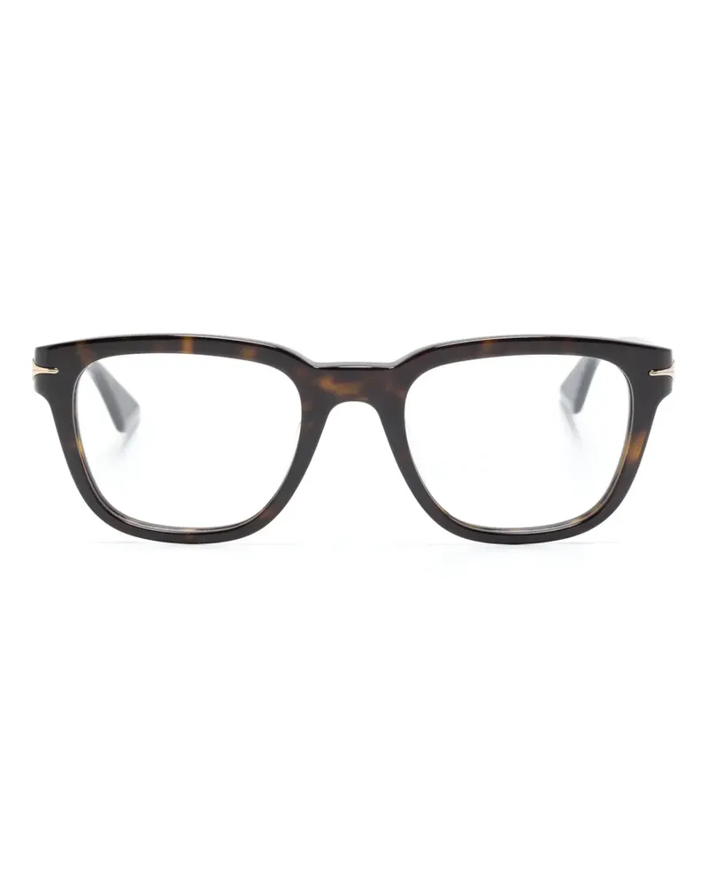 Montblanc Eckige Brille in Schildpattoptik - Braun Braun