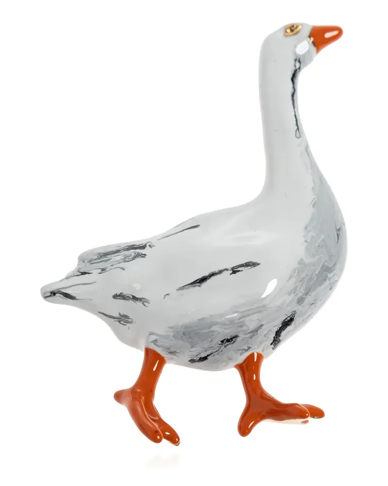 Moschino goose-shaped brooch - Gold Gold