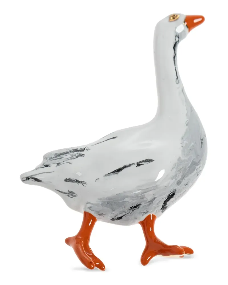 Moschino Brosche in Gänseform - Gold Gold