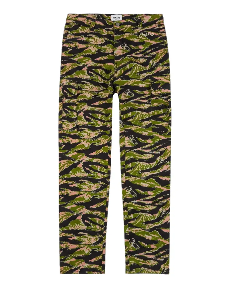 Oakley Hose mit Camouflage-Print - Schwarz Schwarz