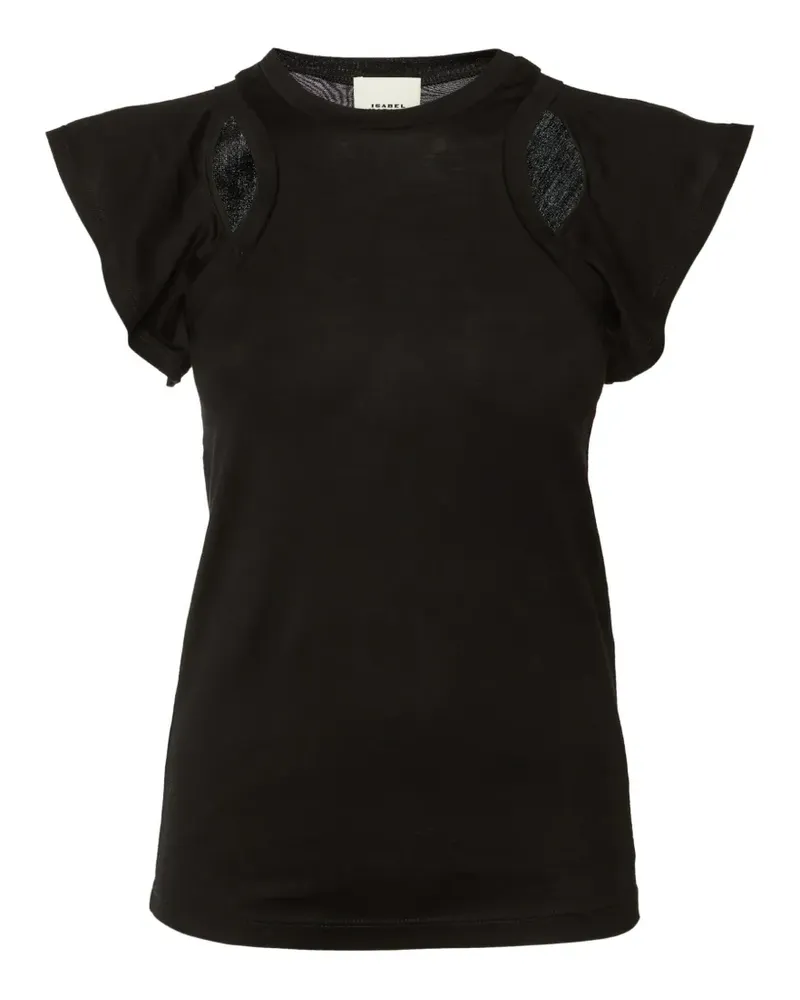 Isabel Marant Faly cut-out T-shirt - Schwarz Schwarz