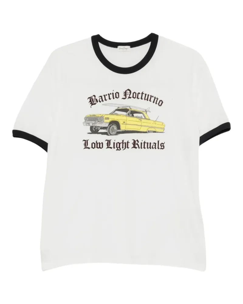 Second/Layer Barrio Nocturno T-Shirt mit grafischem Print - Weiß Weiß