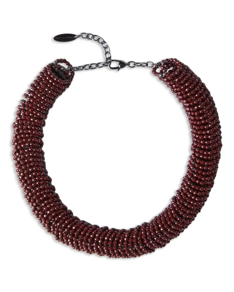 Brunello Cucinelli Choker mit verstellbarer Länge - Rot Rot