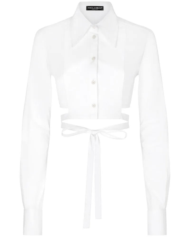 Dolce & Gabbana Cropped-Hemd - Weiß Weiß