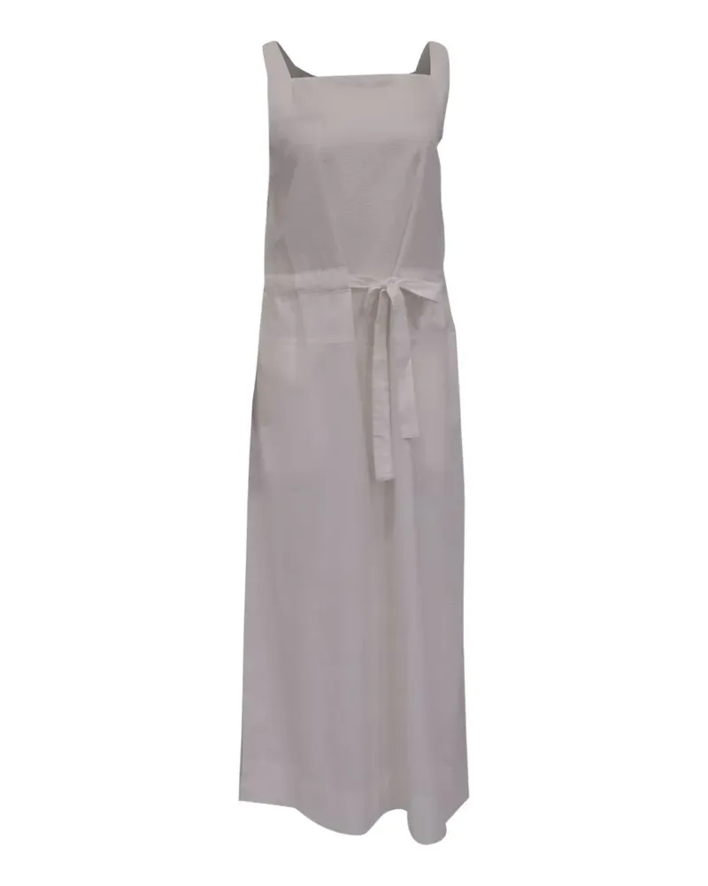 Max Mara Panfilo seersucker dress - Weiß Weiß