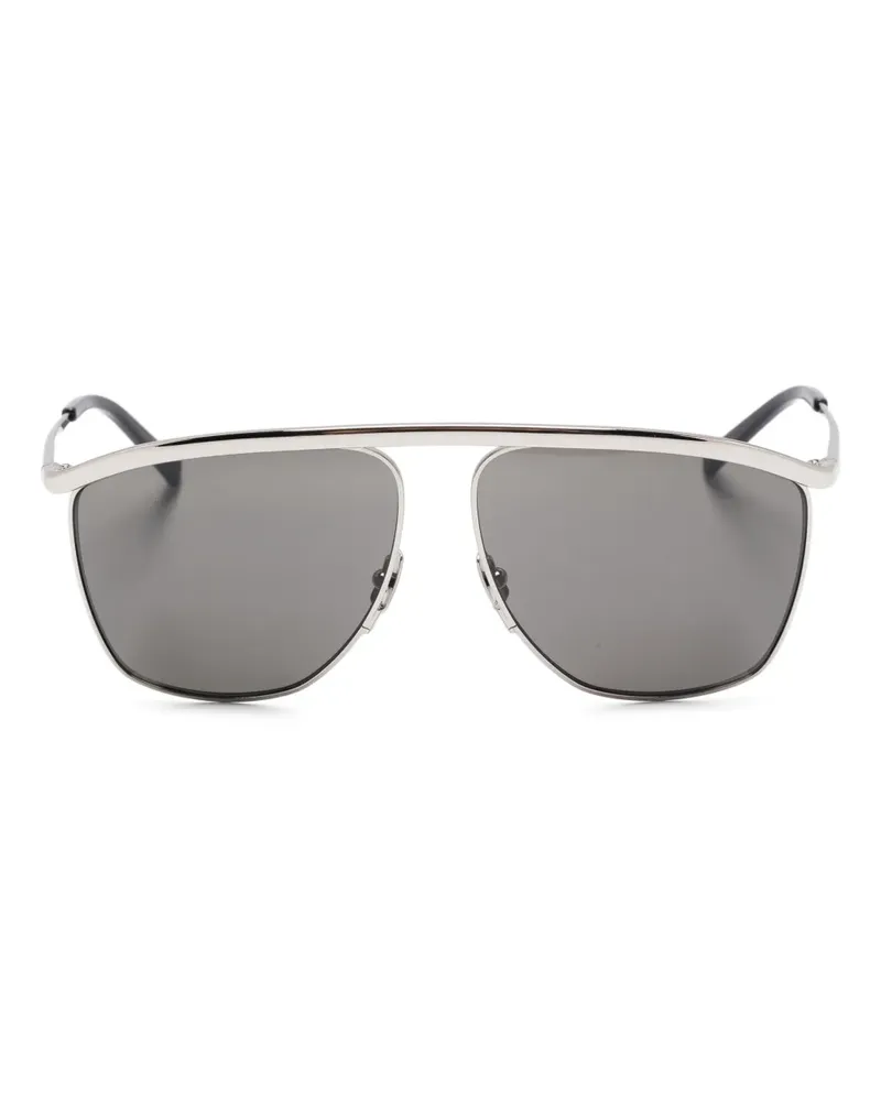 Saint Laurent Victoire Sonnenbrille - Silber Silber