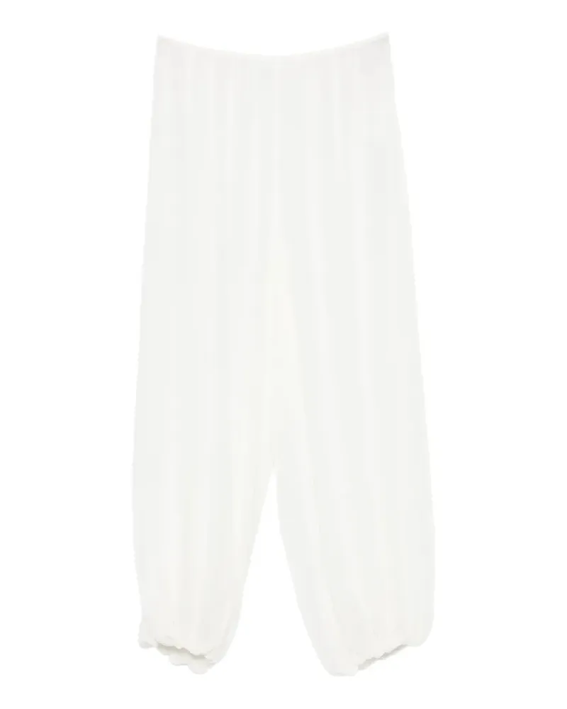 FRANKIE Shop elasticated-cuff trousers - Weiß Weiß