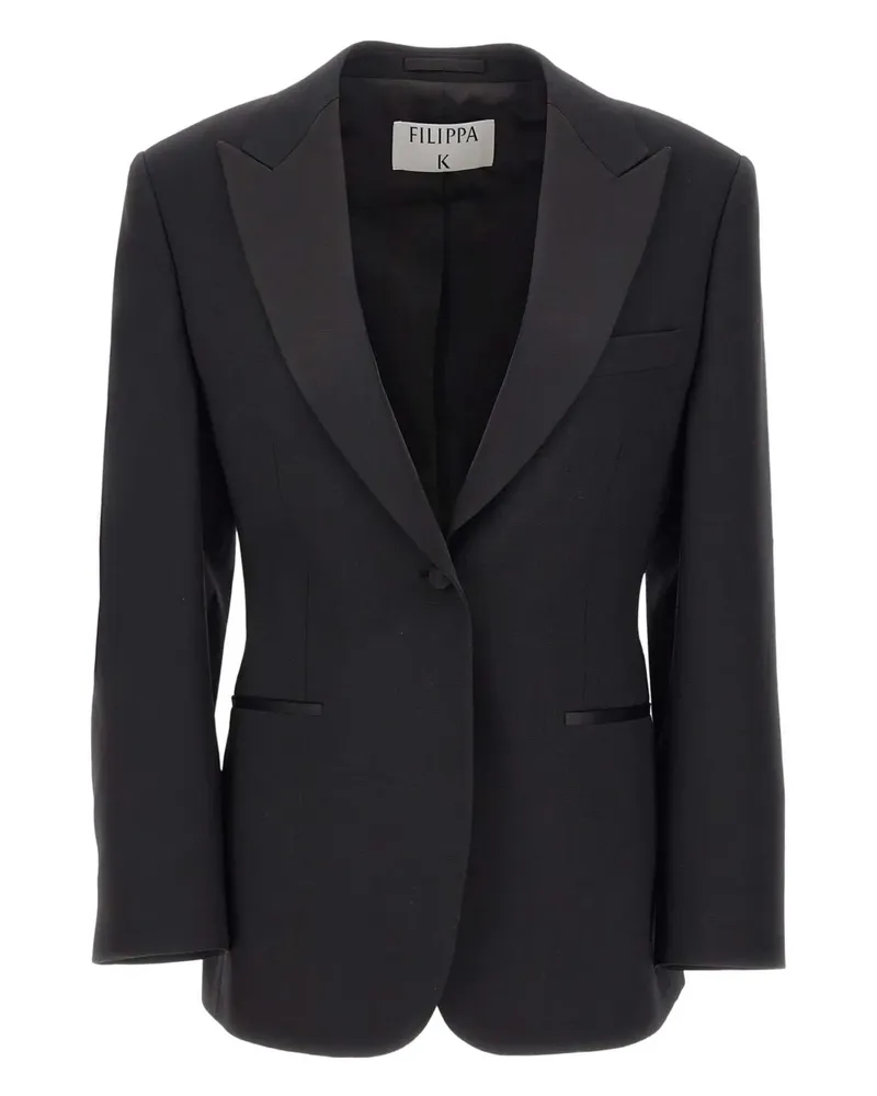 Filippa K Blazer mit steigendem Revers - Schwarz Schwarz