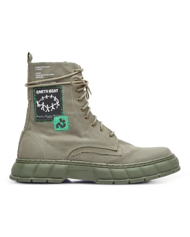 VIRÓN x Carne Bollente 1992 Surplus Stiefel - Grün Grün