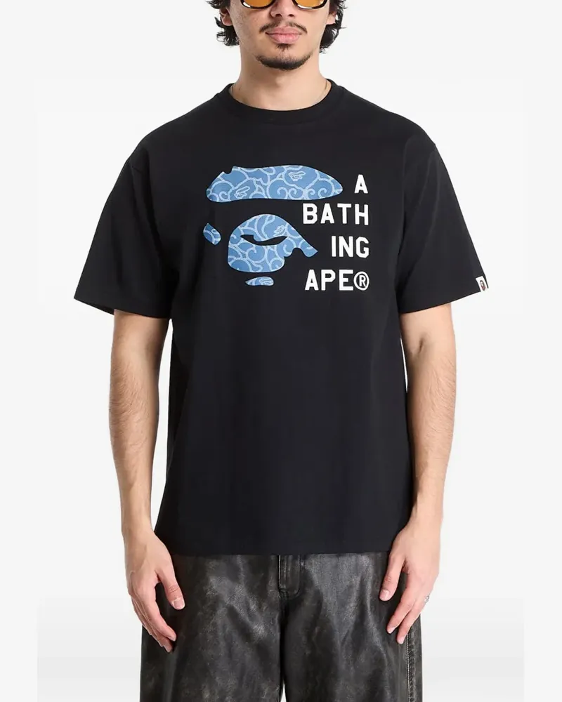 BAPE Cloud Camo T-Shirt - Schwarz Schwarz