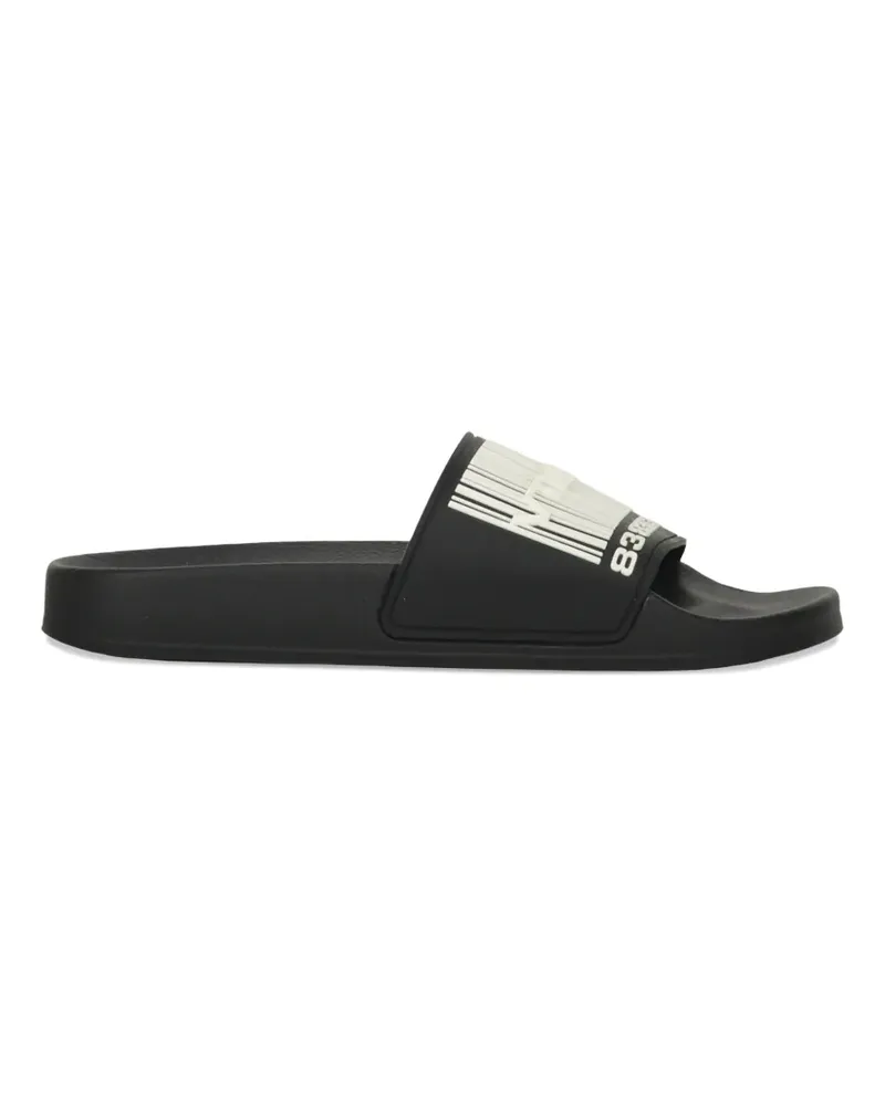 VETEMENTS logo-print slides - Schwarz Schwarz