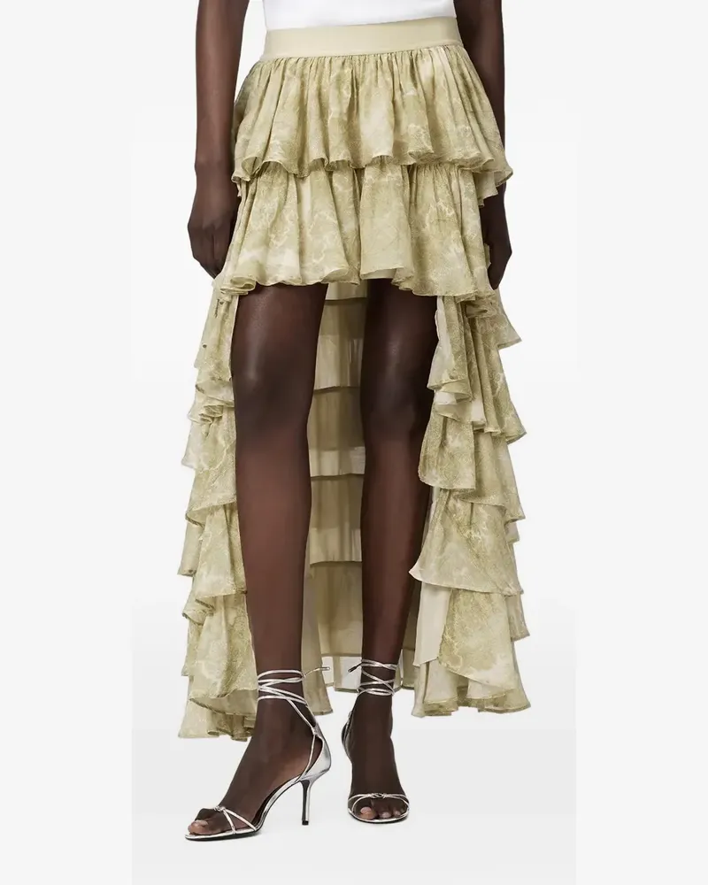 AllSaints Cavarly tiered maxi skirt - Grün Grün