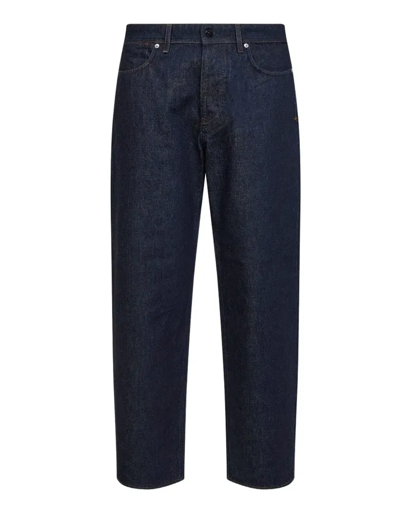 Stone Island five-pocket star-embroidery denim - Blau Blau