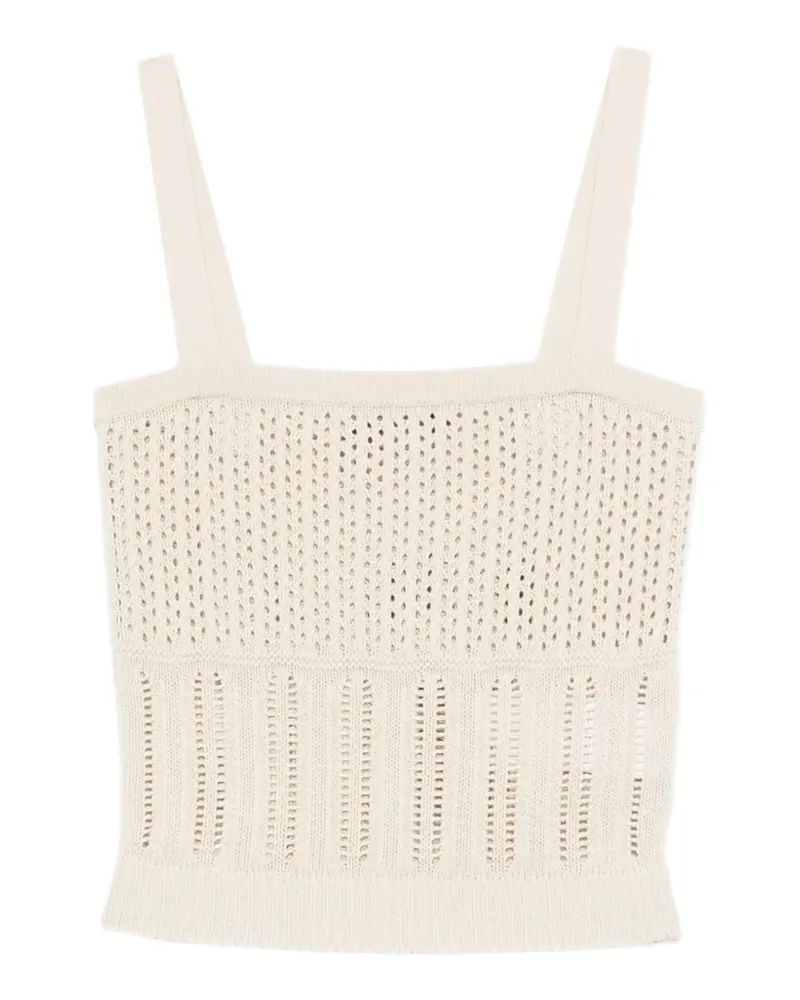 Max Mara open stitch top - Nude Nude