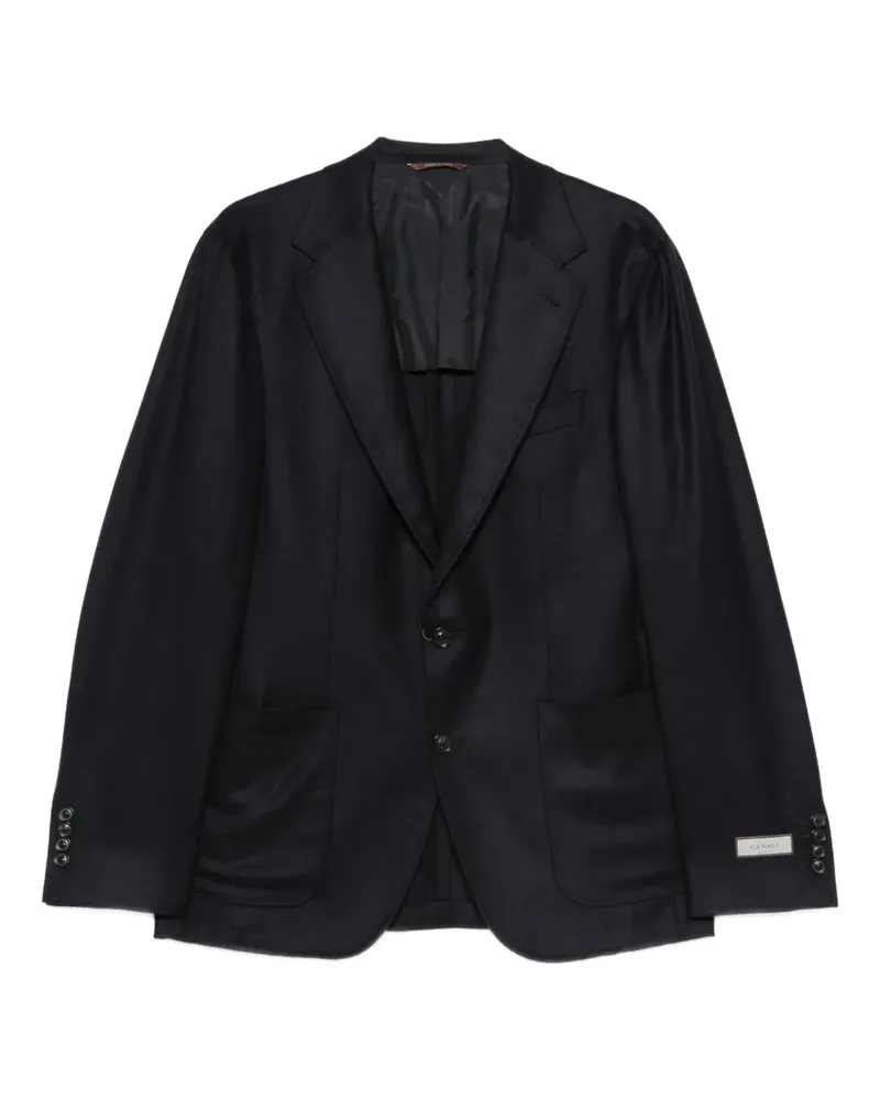 Canali Kei single-breasted blazer - Blau Blau
