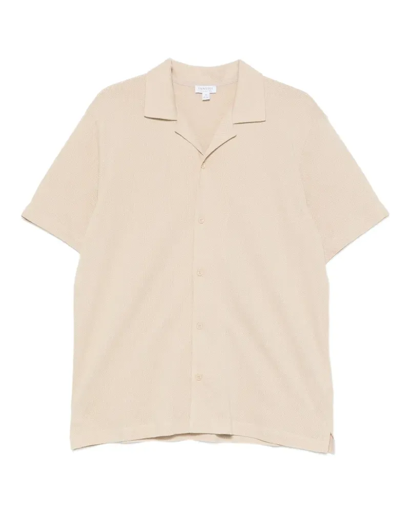 Sunspel short-sleeve shirt - Nude Nude