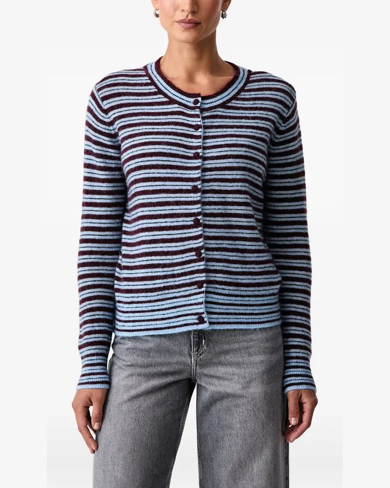 Mos Mosh MMMilvi striped cardigan - Blau Blau