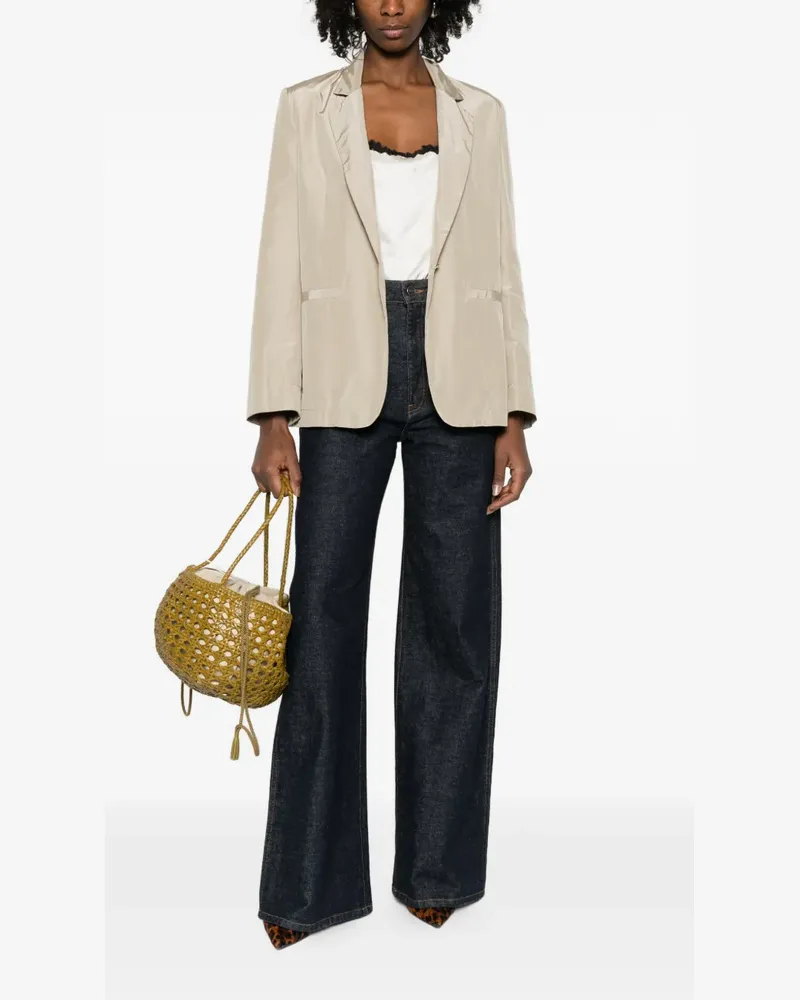 forte_forte single-breasted blazer - Nude Nude