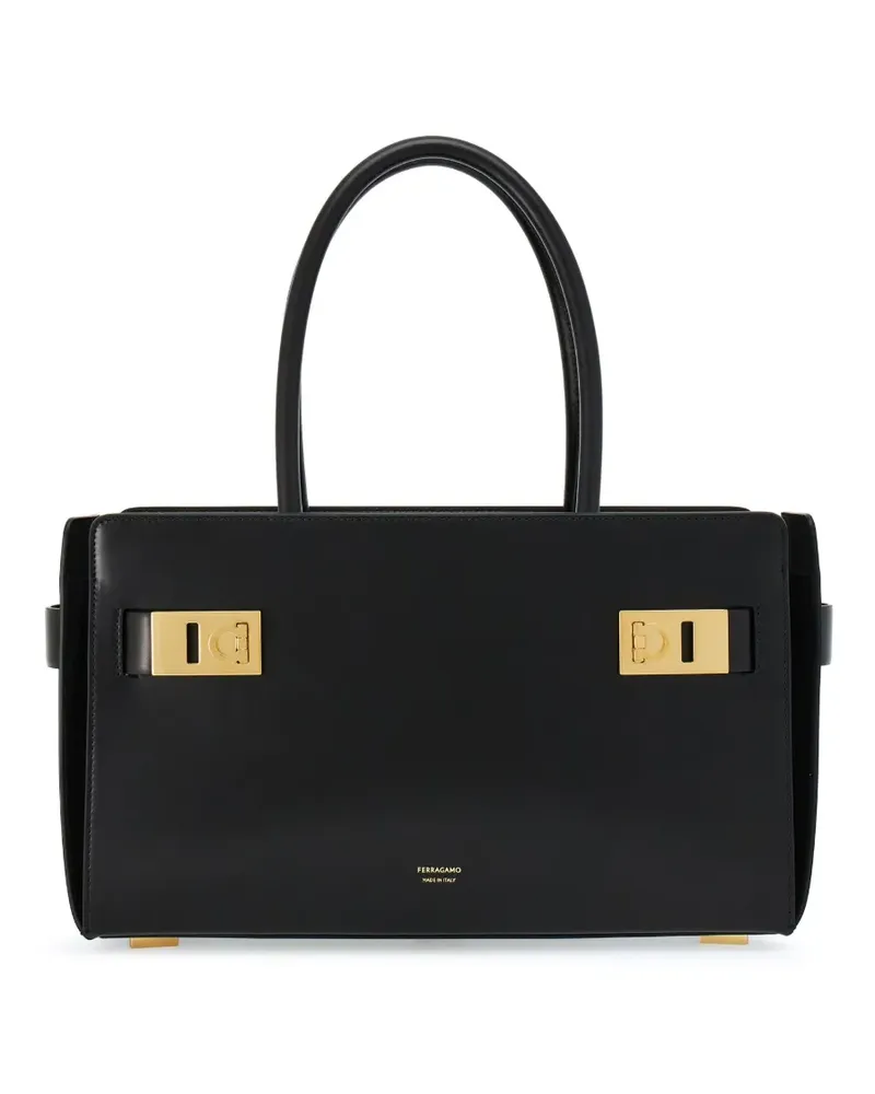 Ferragamo Shopper mit Gancini-Detail - Braun Braun