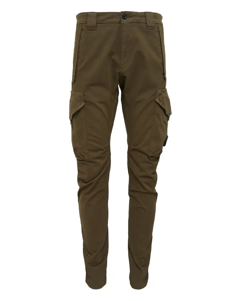 C.P. Company cargo stretch satin trousers - Grün Grün