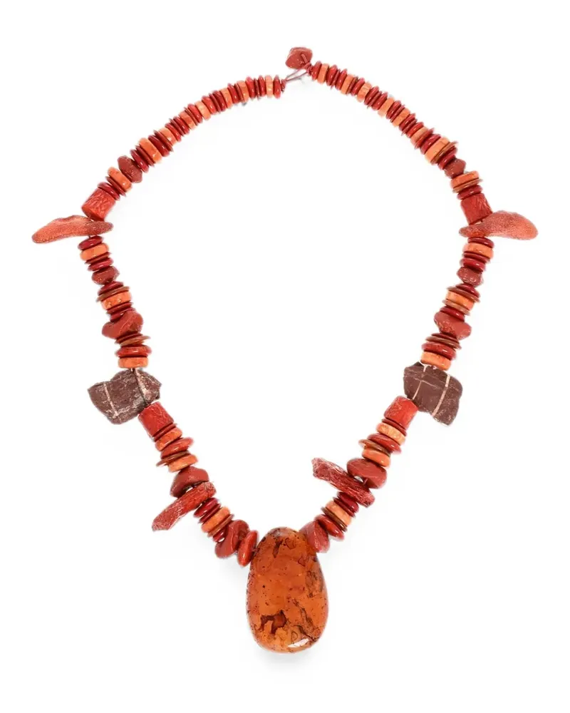 Dsquared2 hard stone pendant necklace - Rot Rot